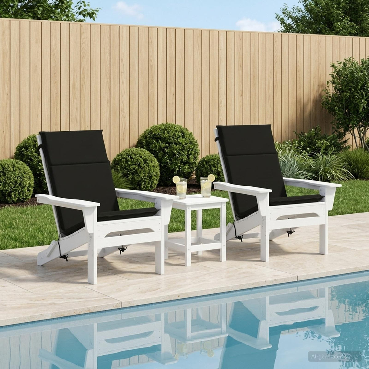 2-Piece High Back Bhair Cushions GEMERT 2 pcs 100% Polyester