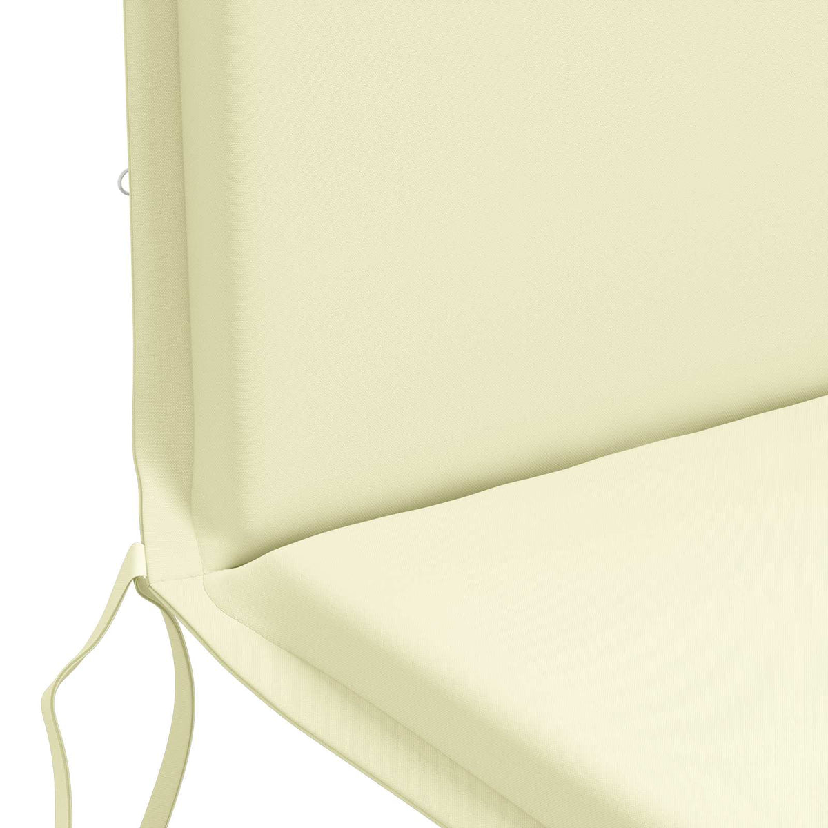 High Back Chair Cushion GEMERT 2 pcs 100% Polyester Cream