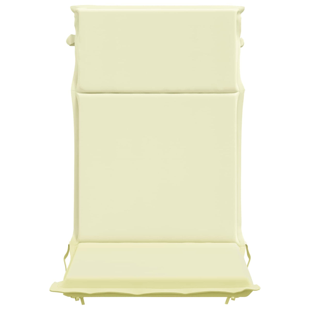 High Back Chair Cushion GEMERT 2 pcs 100% Polyester Cream