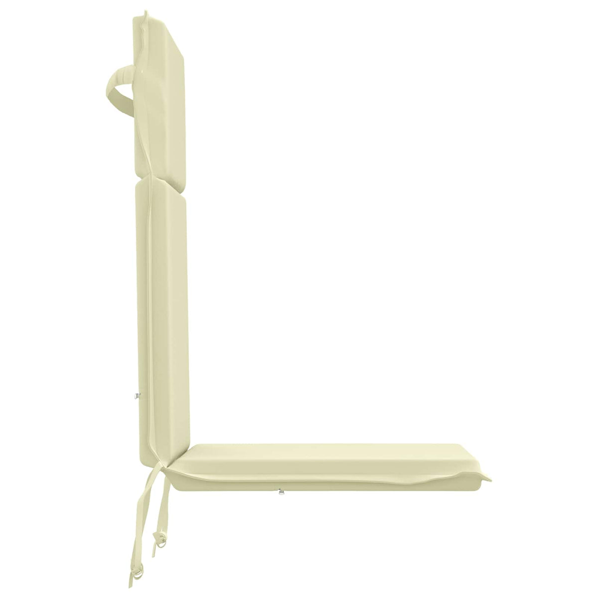 High Back Chair Cushion GEMERT 2 pcs 100% Polyester Cream