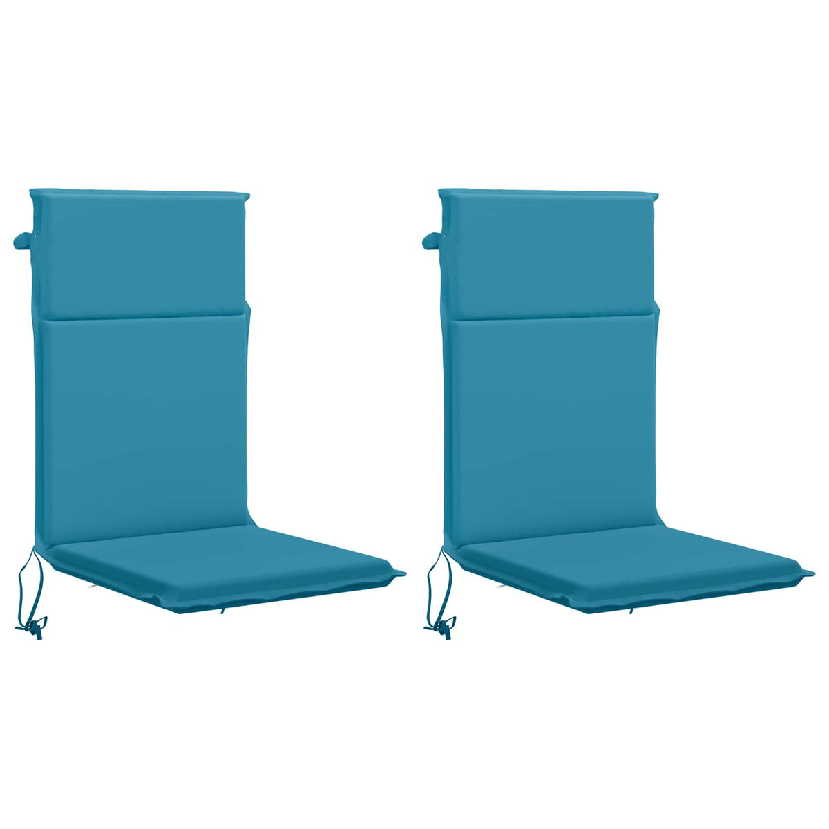 High Back Chair Cushion GEMERT 2 pcs 100% Polyester Light Blue