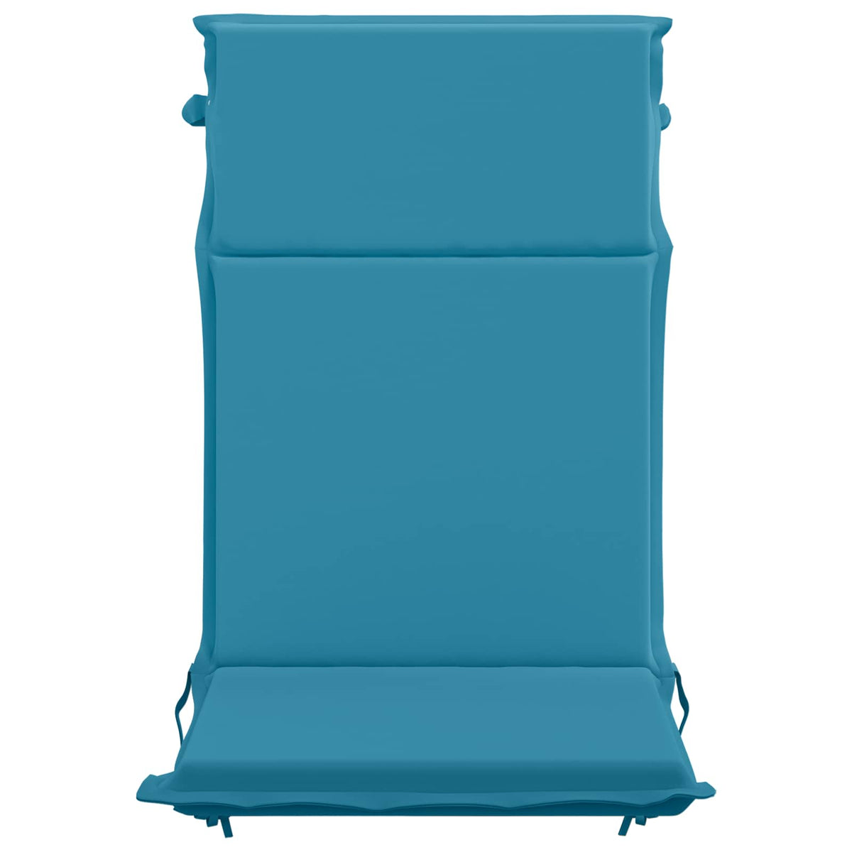 High Back Chair Cushion GEMERT 2 pcs 100% Polyester Light Blue