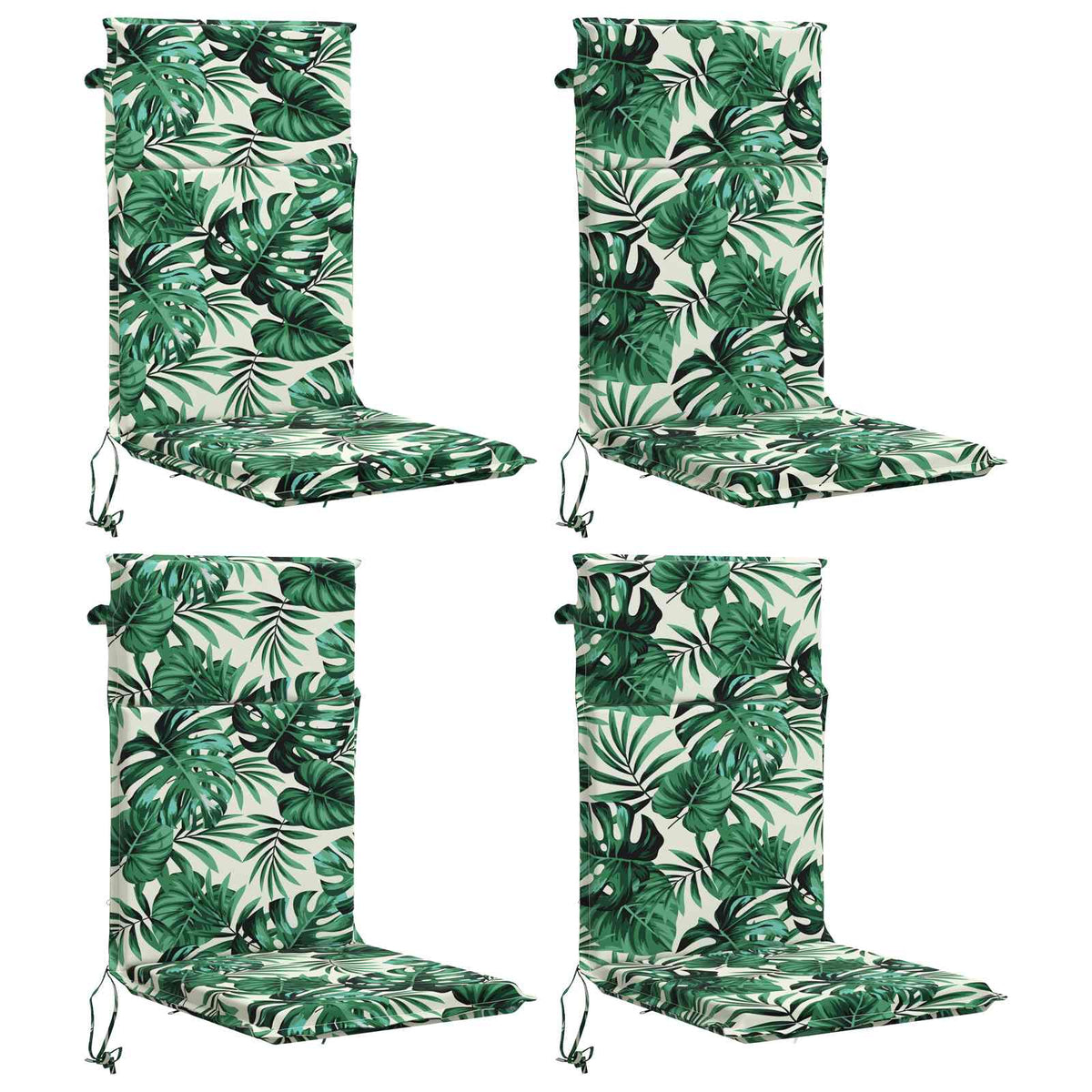High Back Chair Cushion GEMERT 4 pcs 100% Polyester