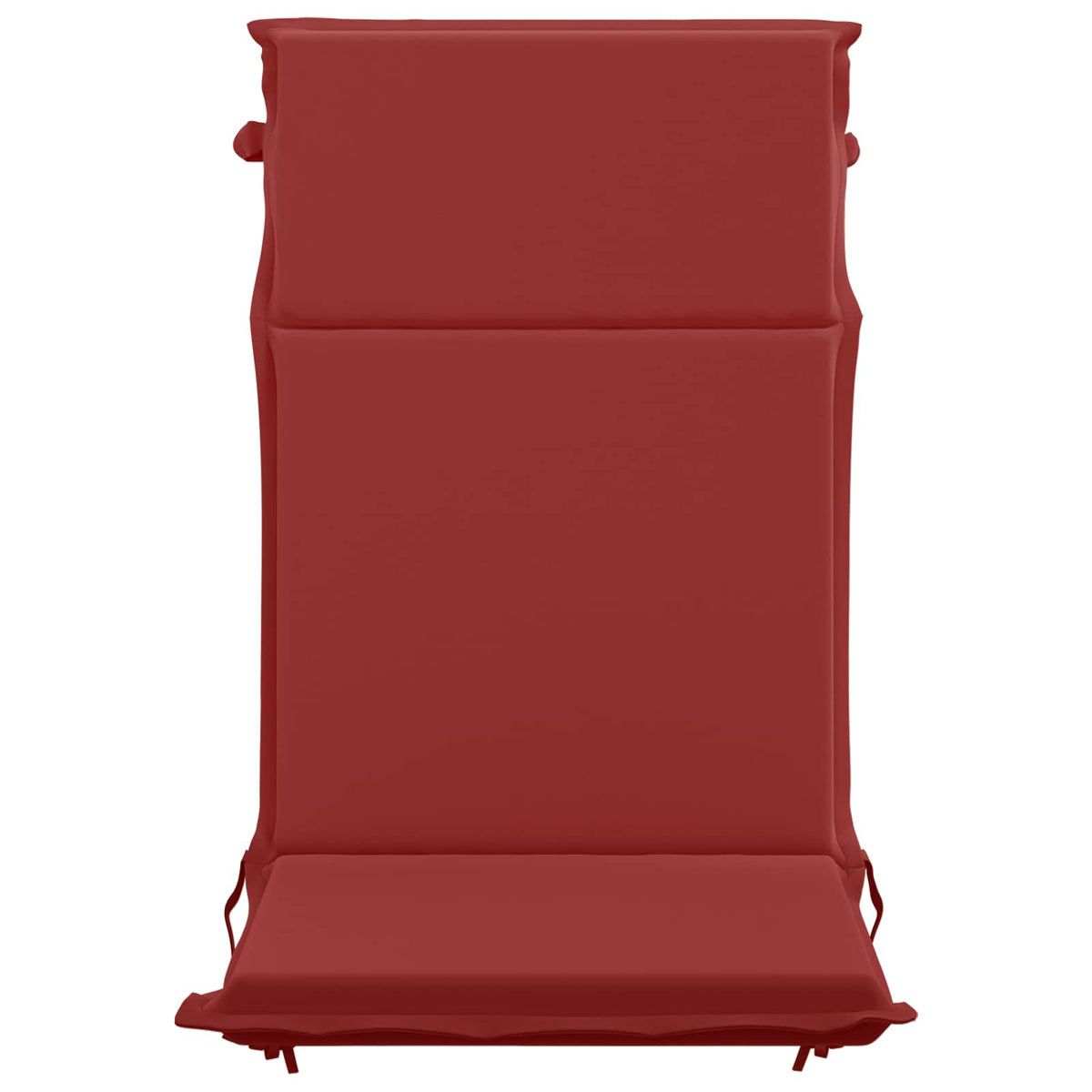 High Back Chair Cushion GEMERT 2 pcs 100% Polyester Wine Red