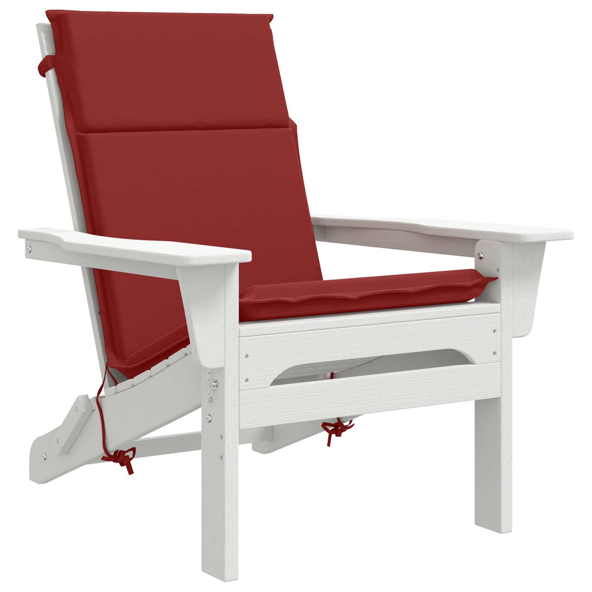 High Back Chair Cushion GEMERT 2 pcs 100% Polyester Wine Red