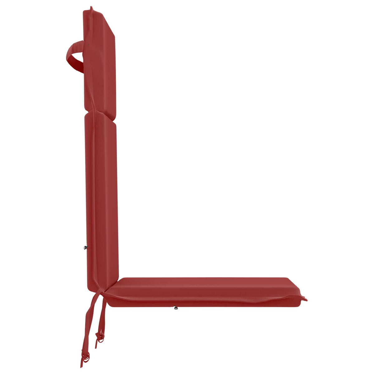 High Back Chair Cushion GEMERT 2 pcs 100% Polyester Wine Red