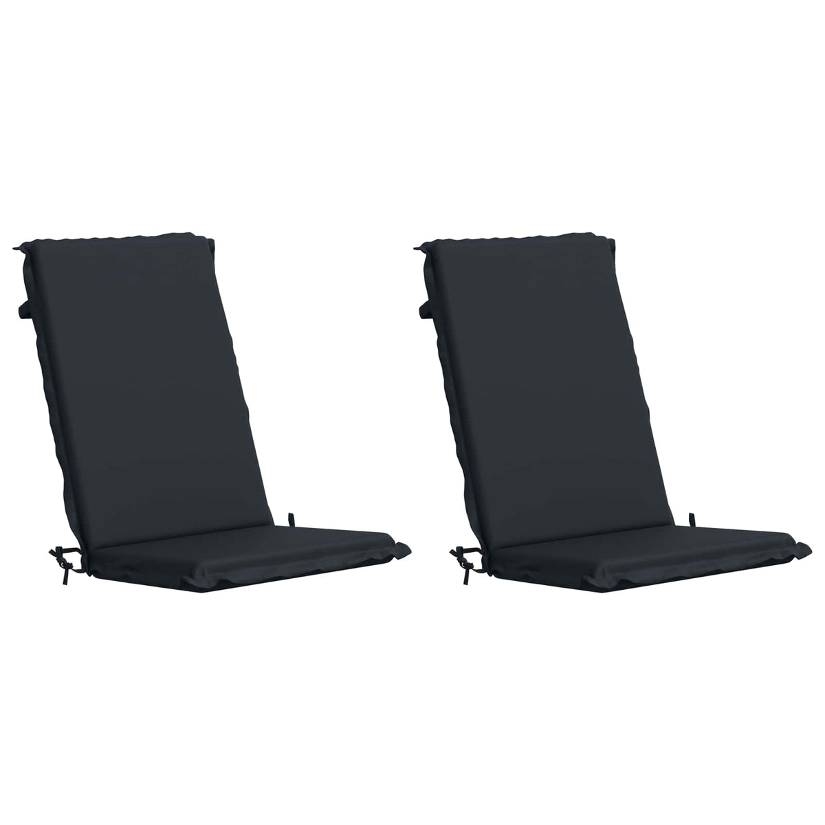 High Back Chair Cushion GEMERT 2 pcs 100% Polyester Dark Blue
