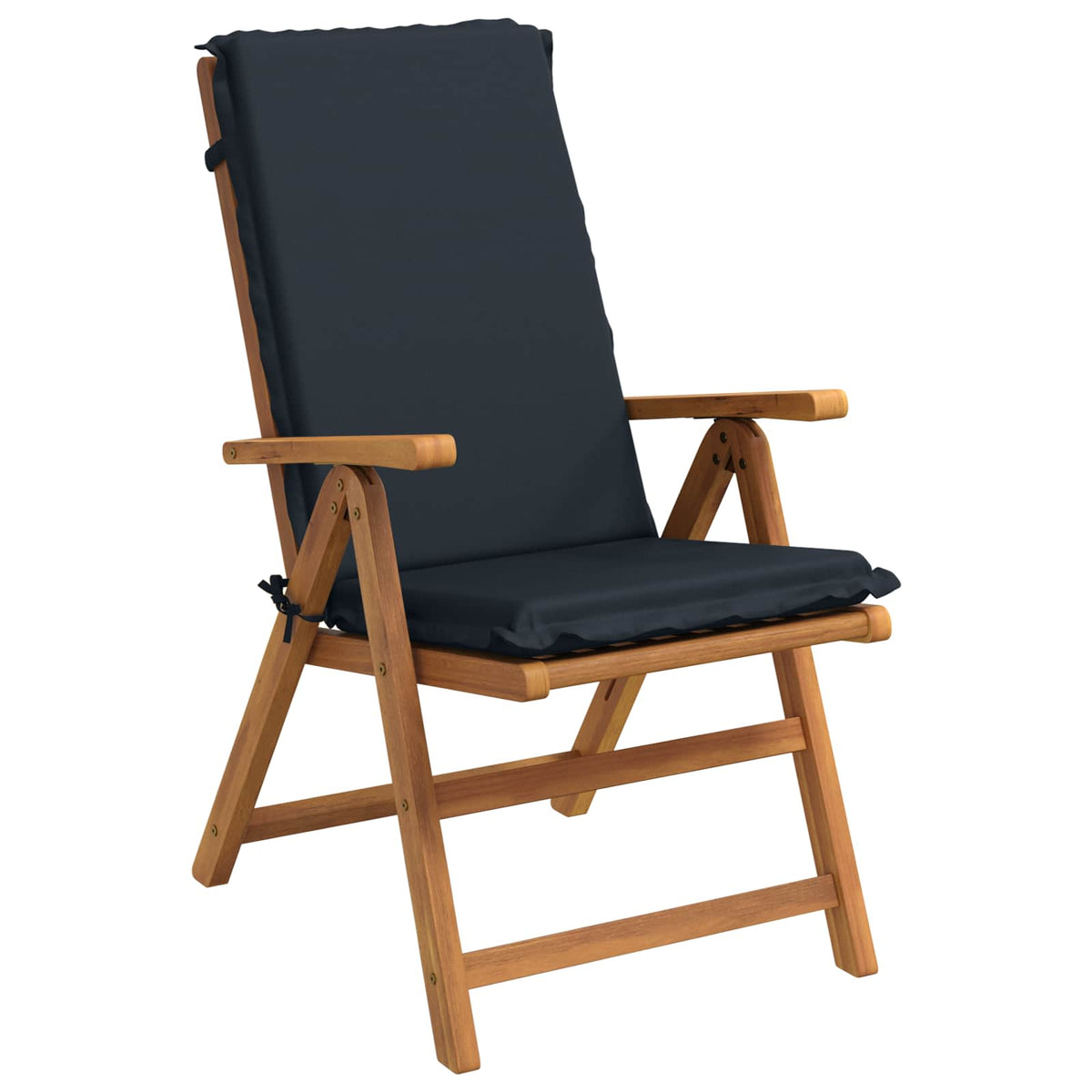 High Back Chair Cushion GEMERT 2 pcs 100% Polyester Dark Blue