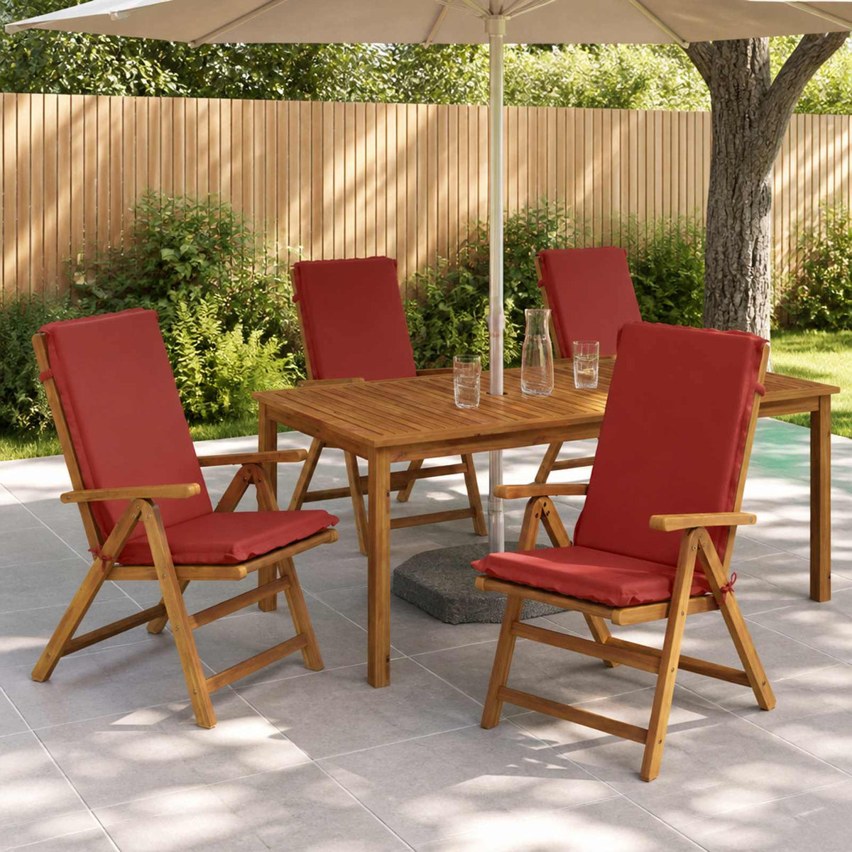 6-Piece High Back Bhair Cushions GEMERT 6 pcs 100% Polyester