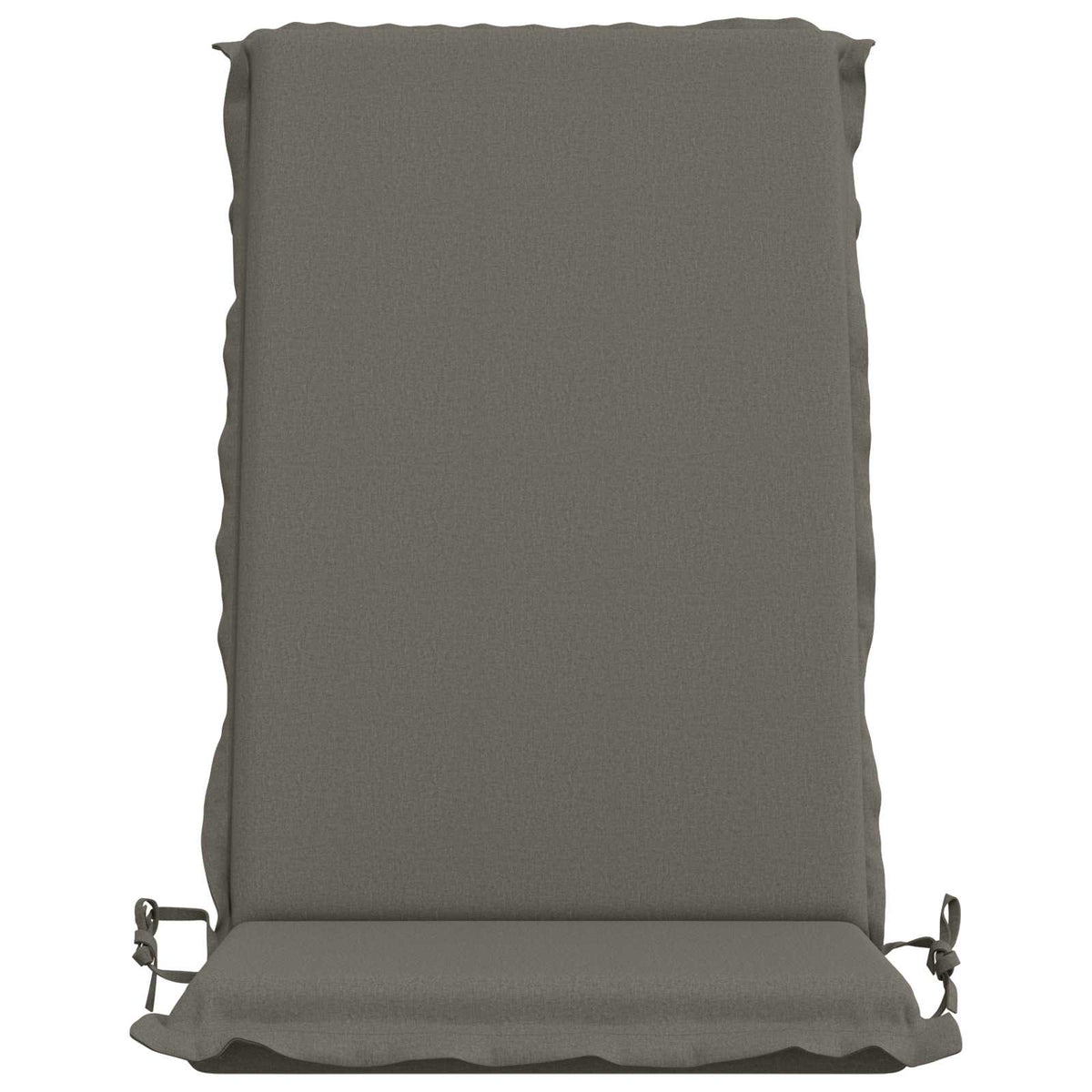 High Back Chair Cushion GEMERT 2 pcs 100% Polyester Grey