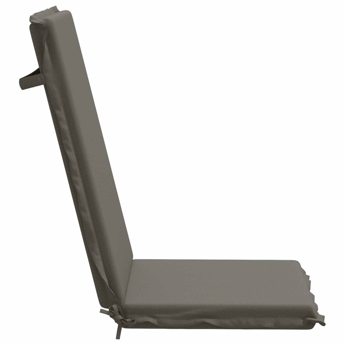 High Back Chair Cushion GEMERT 4 pcs 100% Polyester Grey