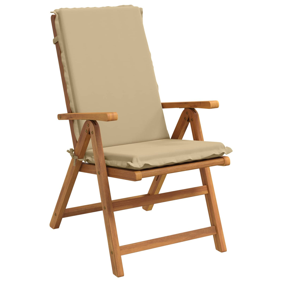 High Back Chair Cushion GEMERT 4 pcs 100% Polyester Beige