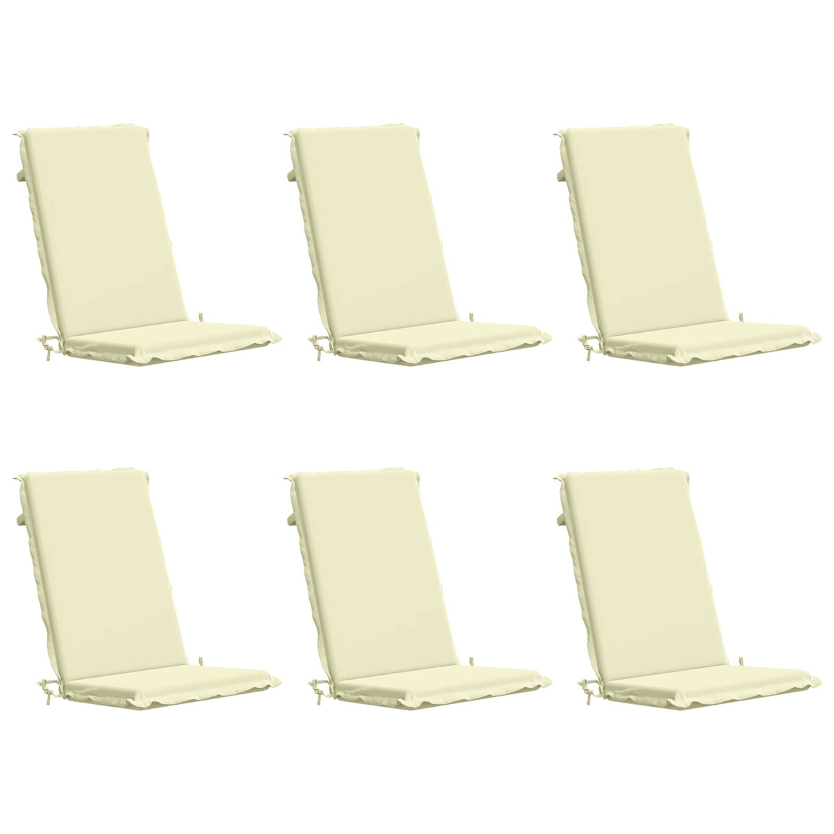 6-Piece High Back Bhair Cushions GEMERT 6 pcs 100% Polyester