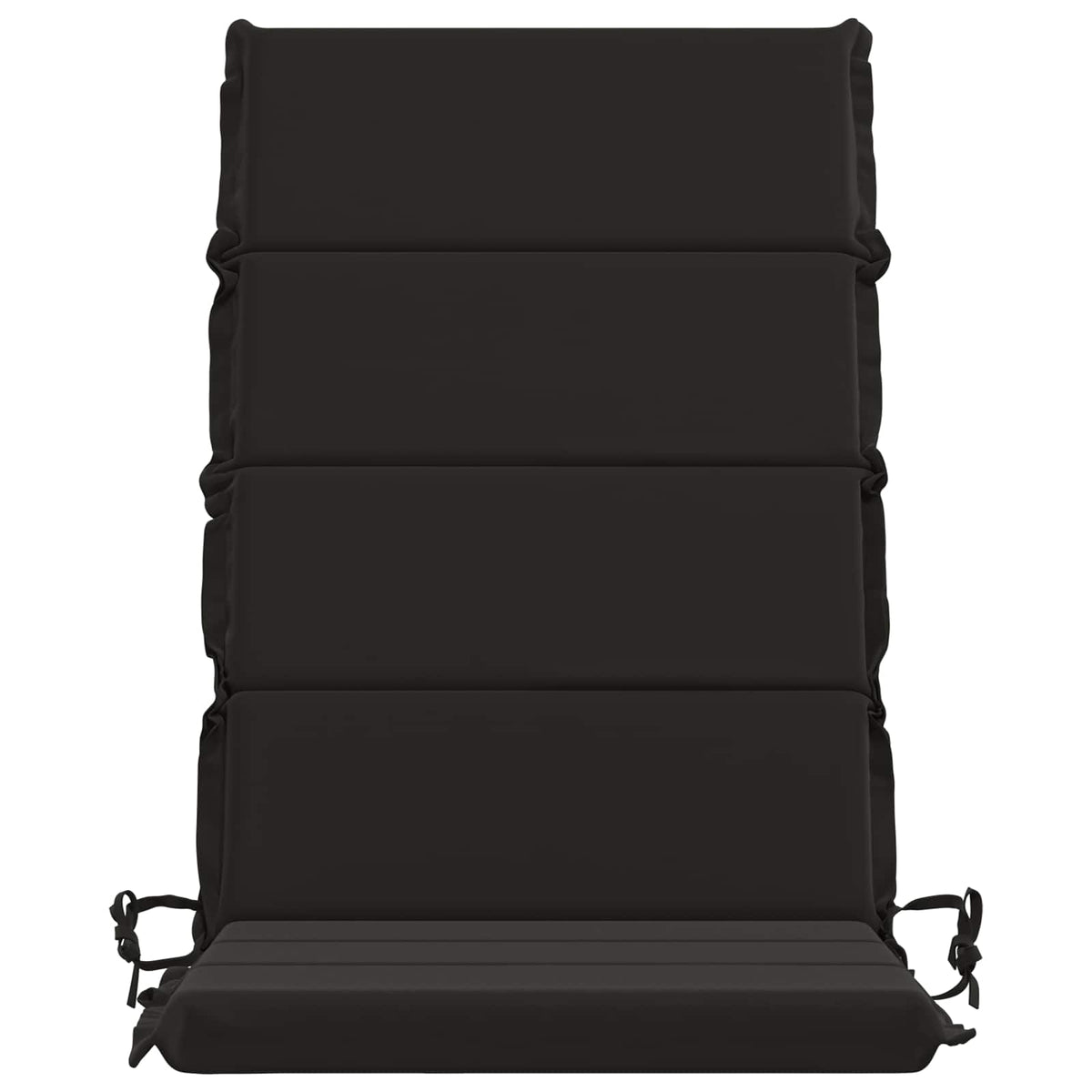 High Back Chair Cushion GEMERT 2 pcs 100% Polyester Black