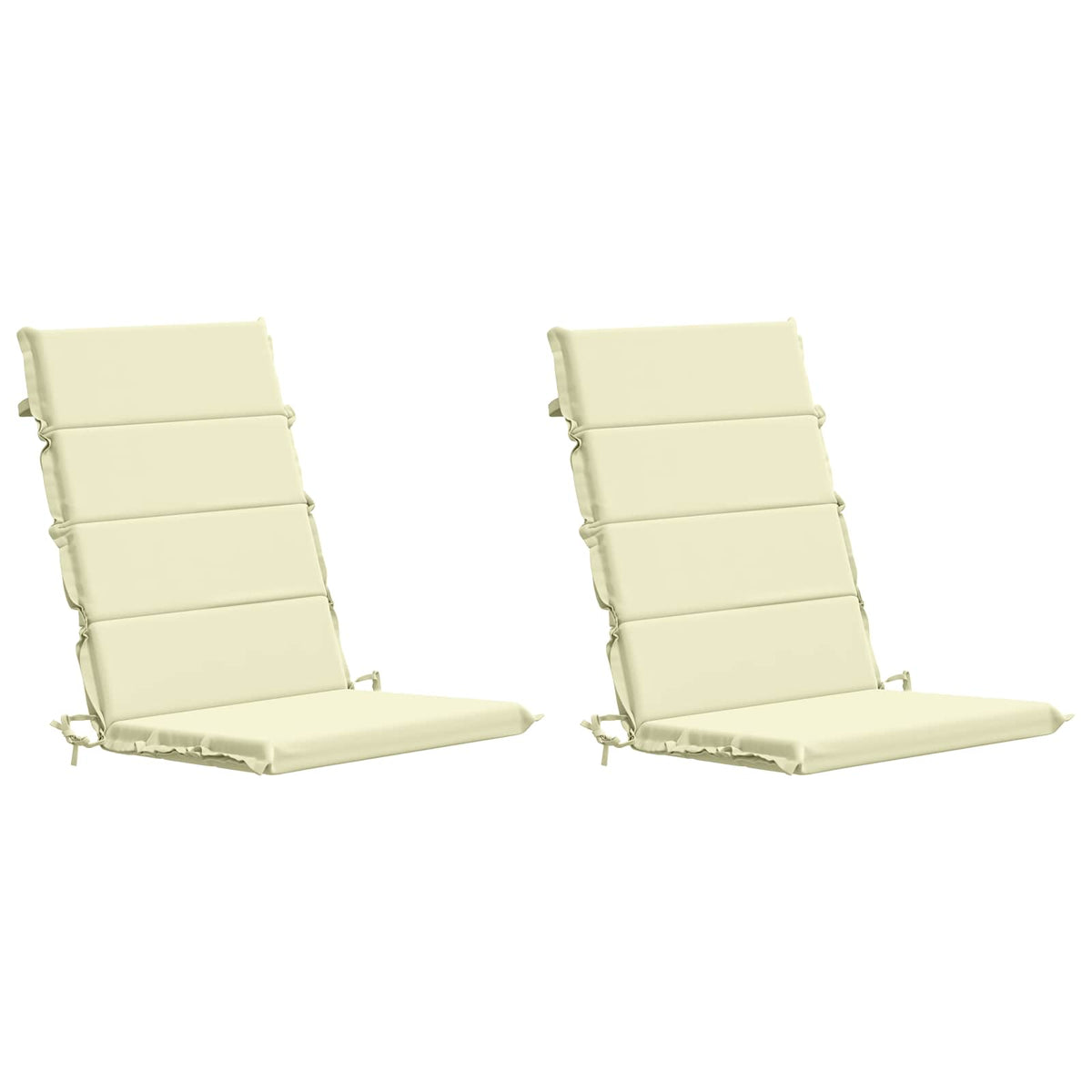 2-Piece High Back Bhair Cushions GEMERT 100% Polyester Cream