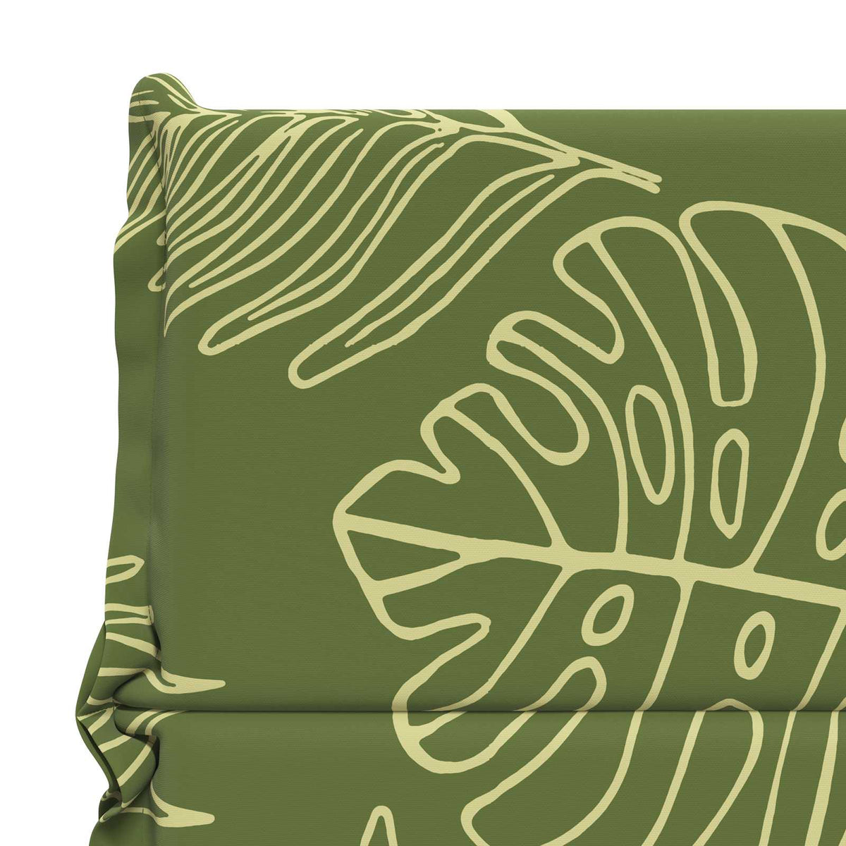 High Back Chair Cushion GEMERT 4 pcs 100% Polyester Leaf Design