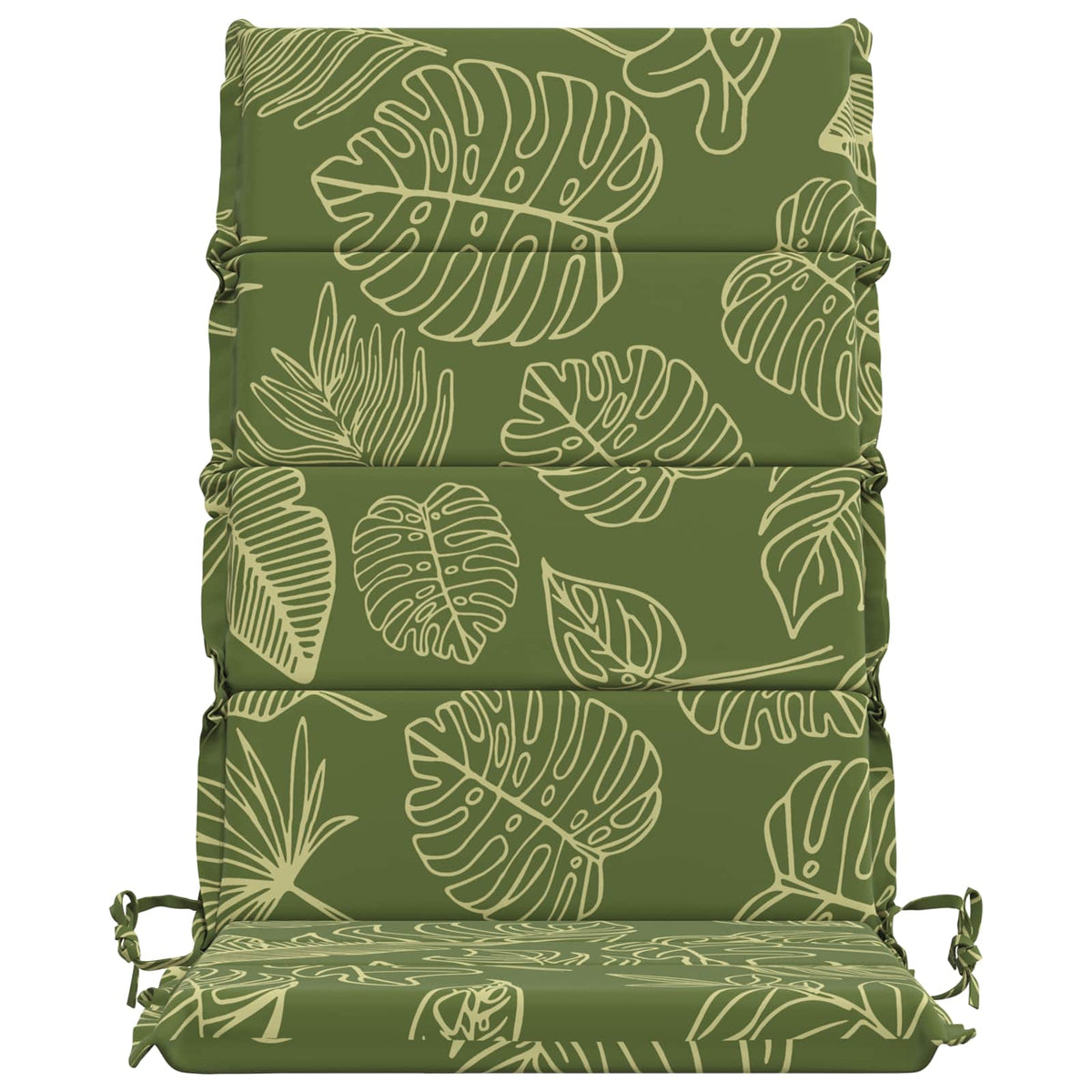 High Back Chair Cushion GEMERT 4 pcs 100% Polyester Leaf Design