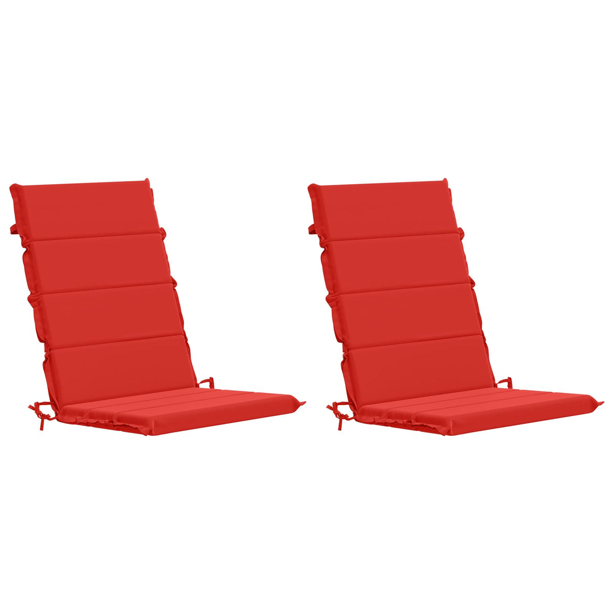 2-Piece High Back Bhair Cushions GEMERT 100% Polyester Red