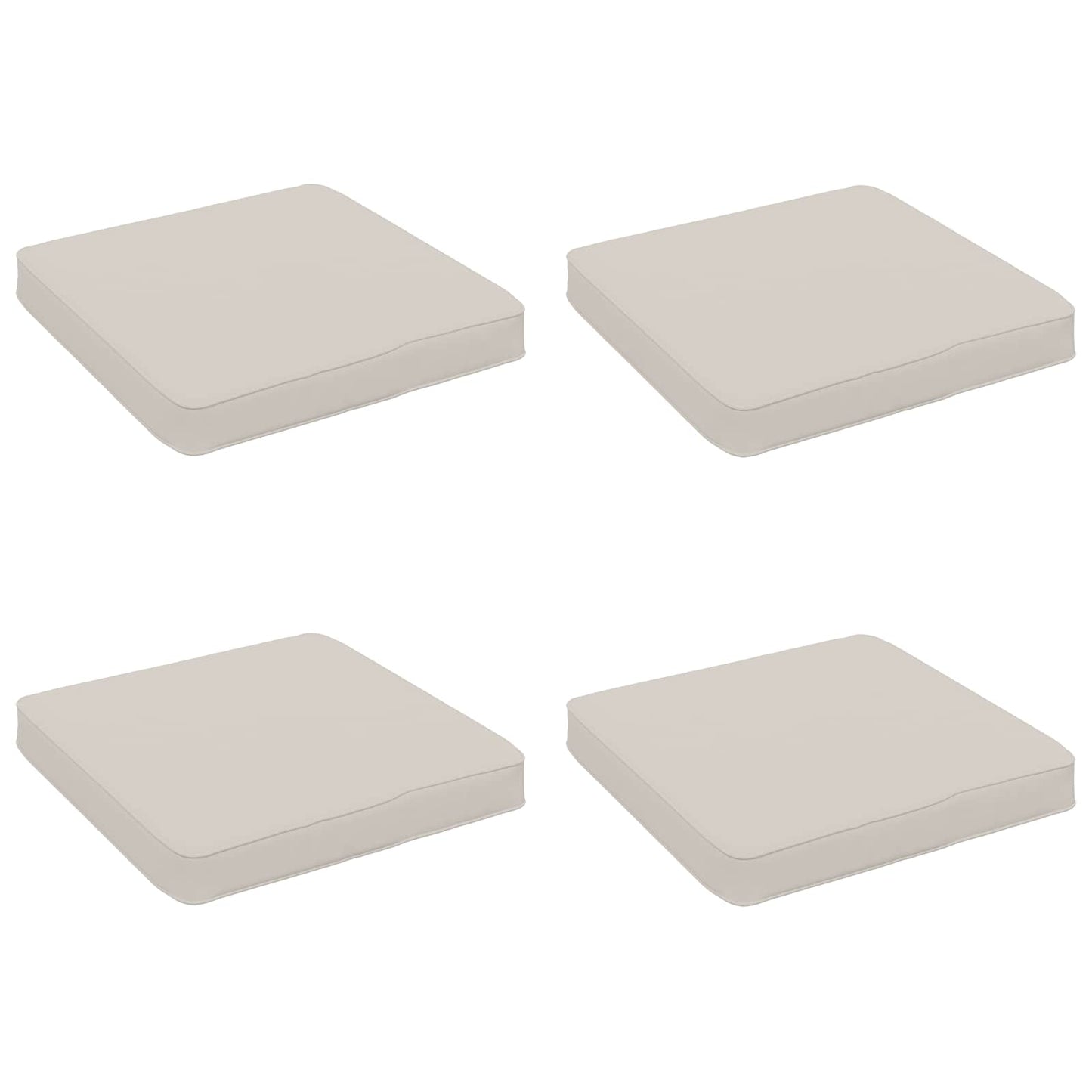 4-Piece Seat Cushions VUGHT 4 pcs 100% Polyester White