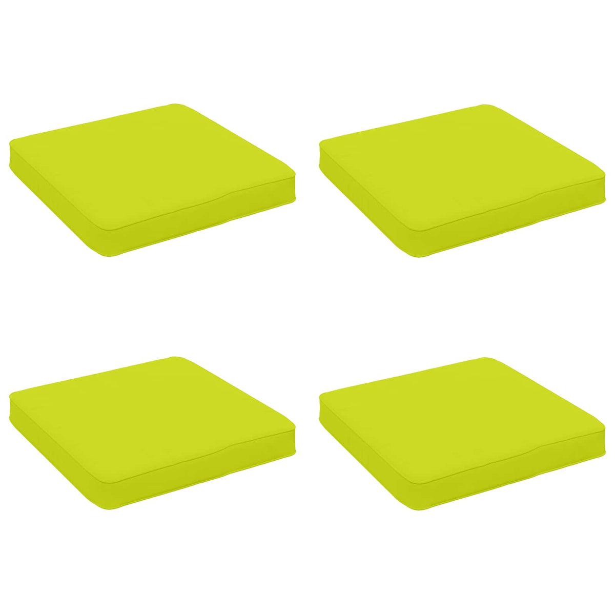 4-Piece Seat Cushions VUGHT 4 pcs 100% Polyester Bright Green