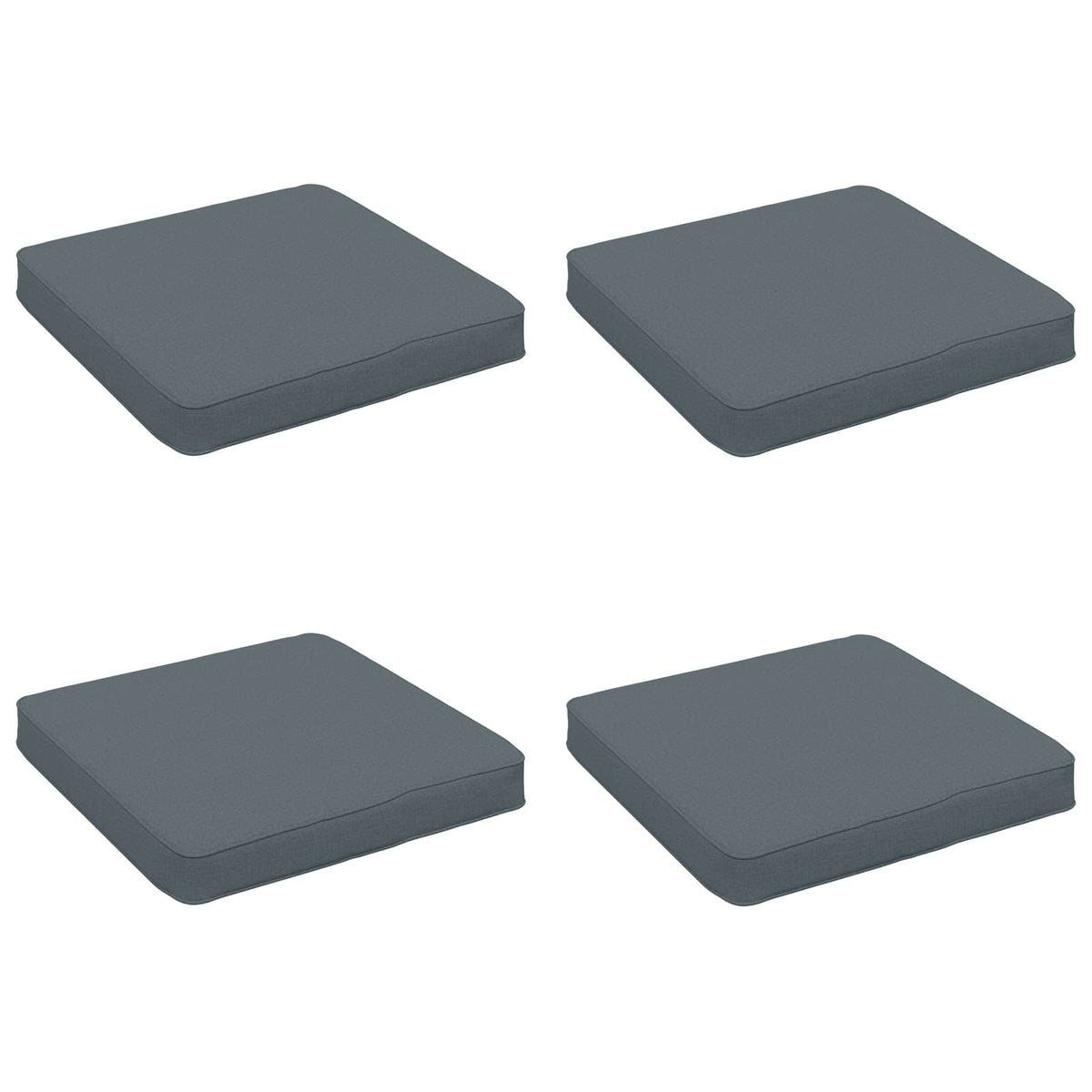 4-Piece Seat Cushions VUGHT 4 pcs 100% Polyester Blue