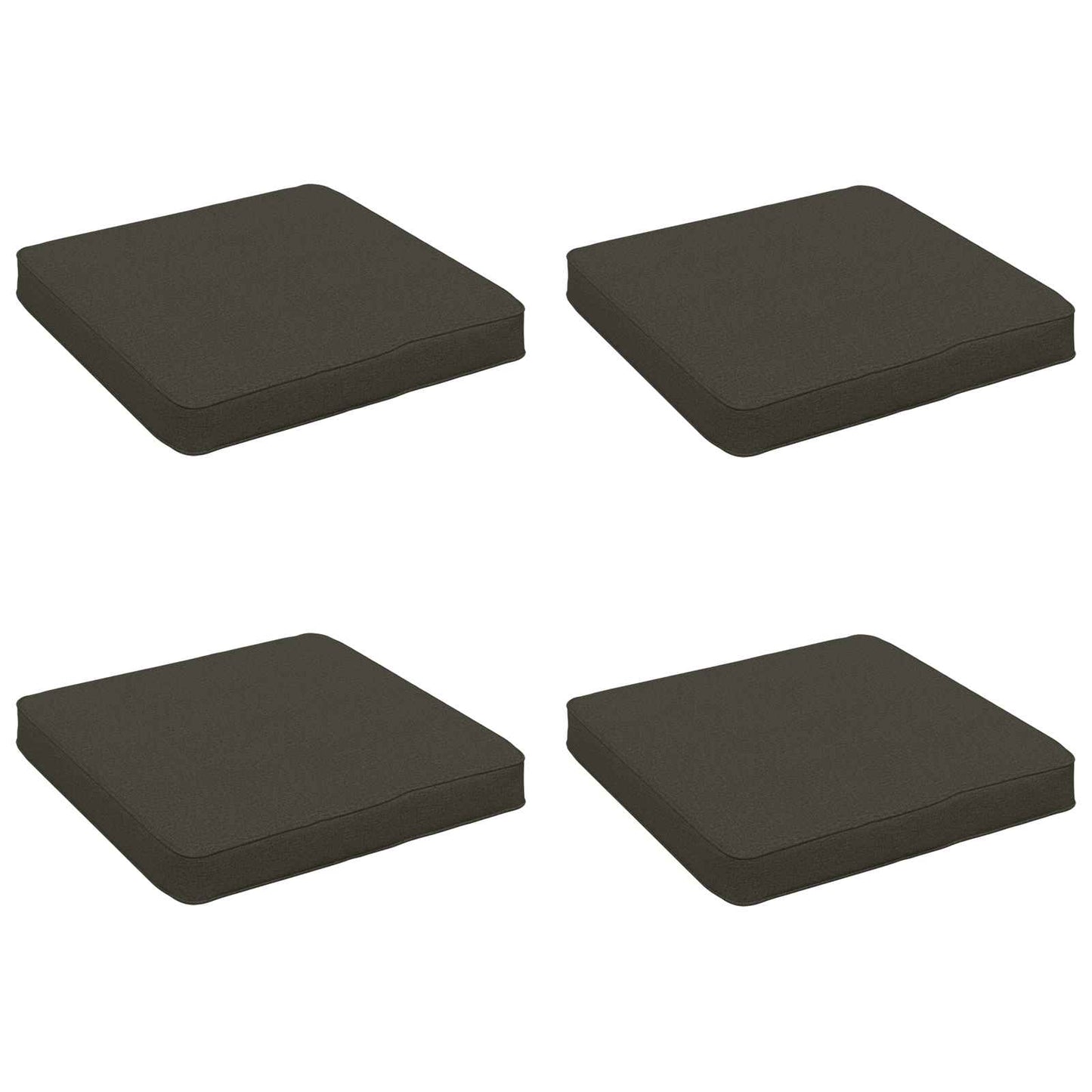 4-Piece Seat Cushions VUGHT 4 pcs 100% Polyester Anthracite