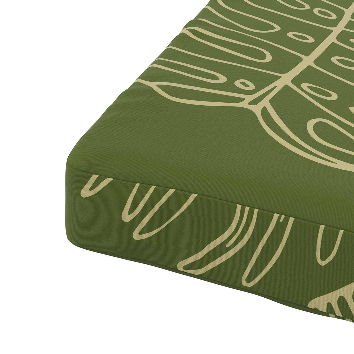4-Piece Seat Cushions VUGHT 4 pcs 100% Polyester Leaf Design