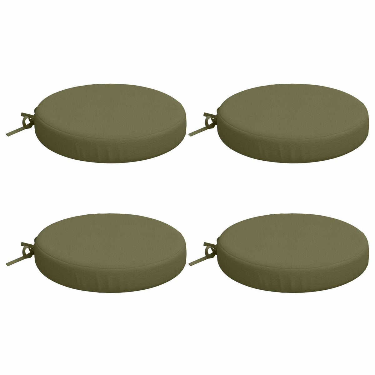 4-Piece Seat Cushions SOEST 4 pcs 100% Polyester Olive Green