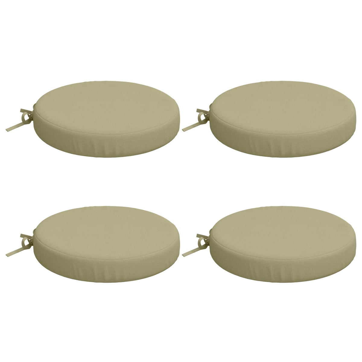 4-Piece Seat Cushions SOEST 4 pcs 100% Polyester Light Green