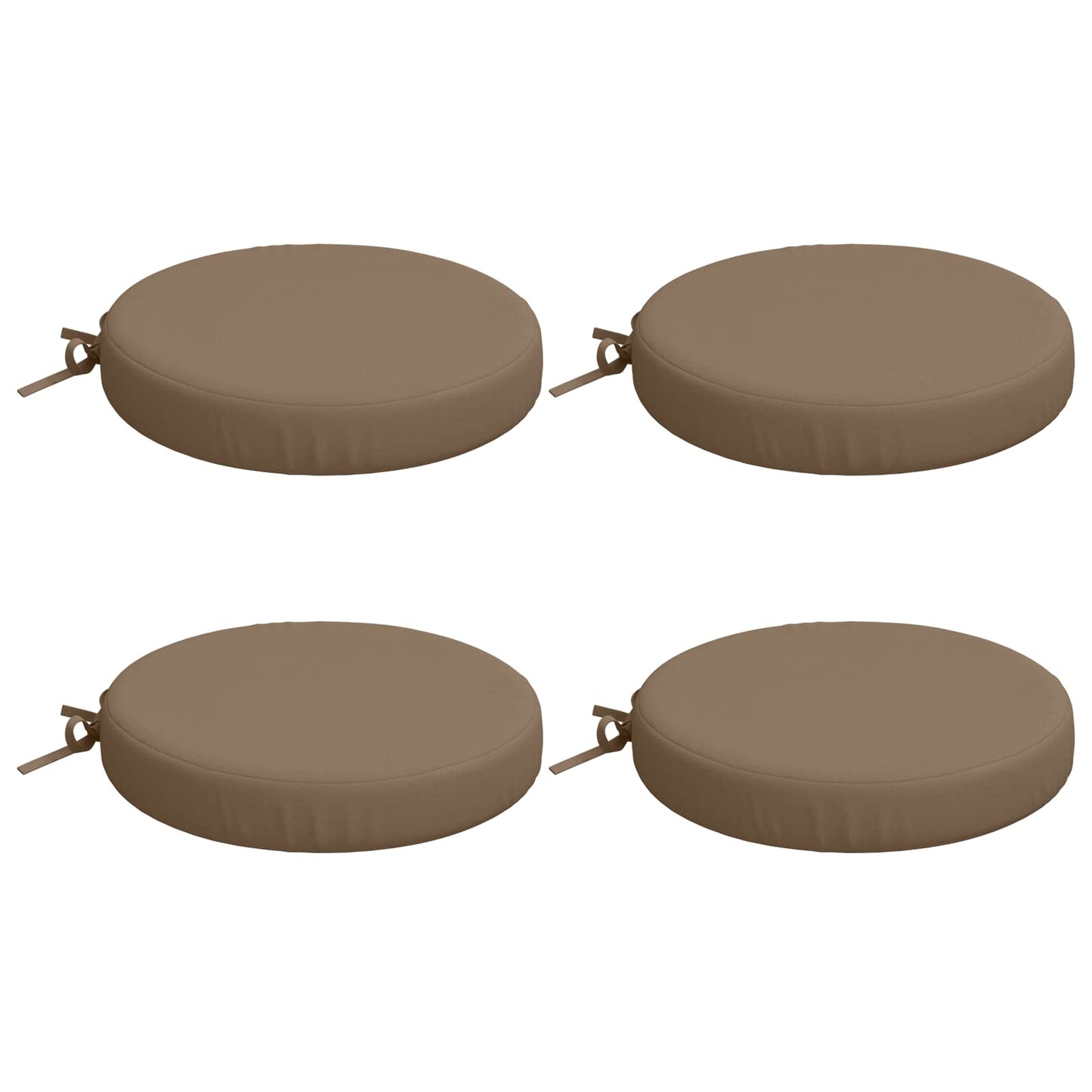 4-Piece Seat Cushions SOEST 4 pcs 100% Polyester Taupe