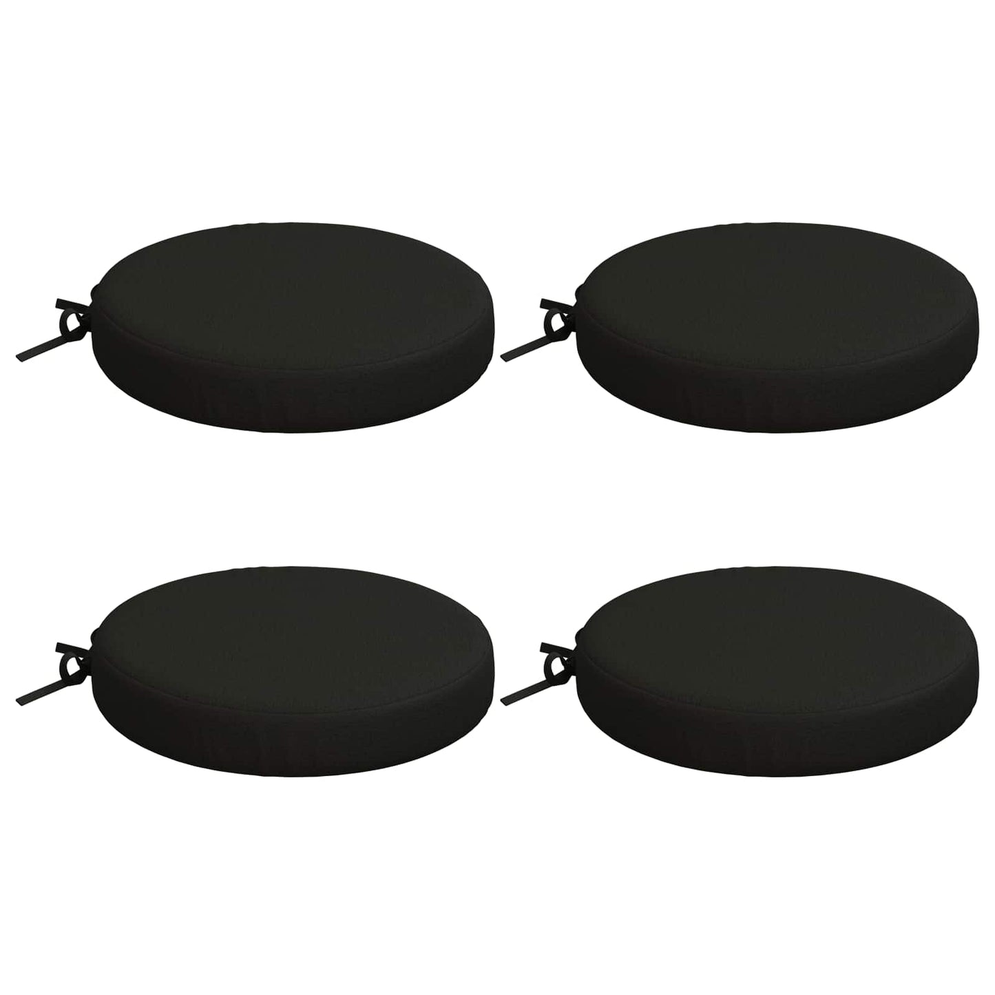 4-Piece Seat Cushions SOEST 4 pcs 100% Polyester Black