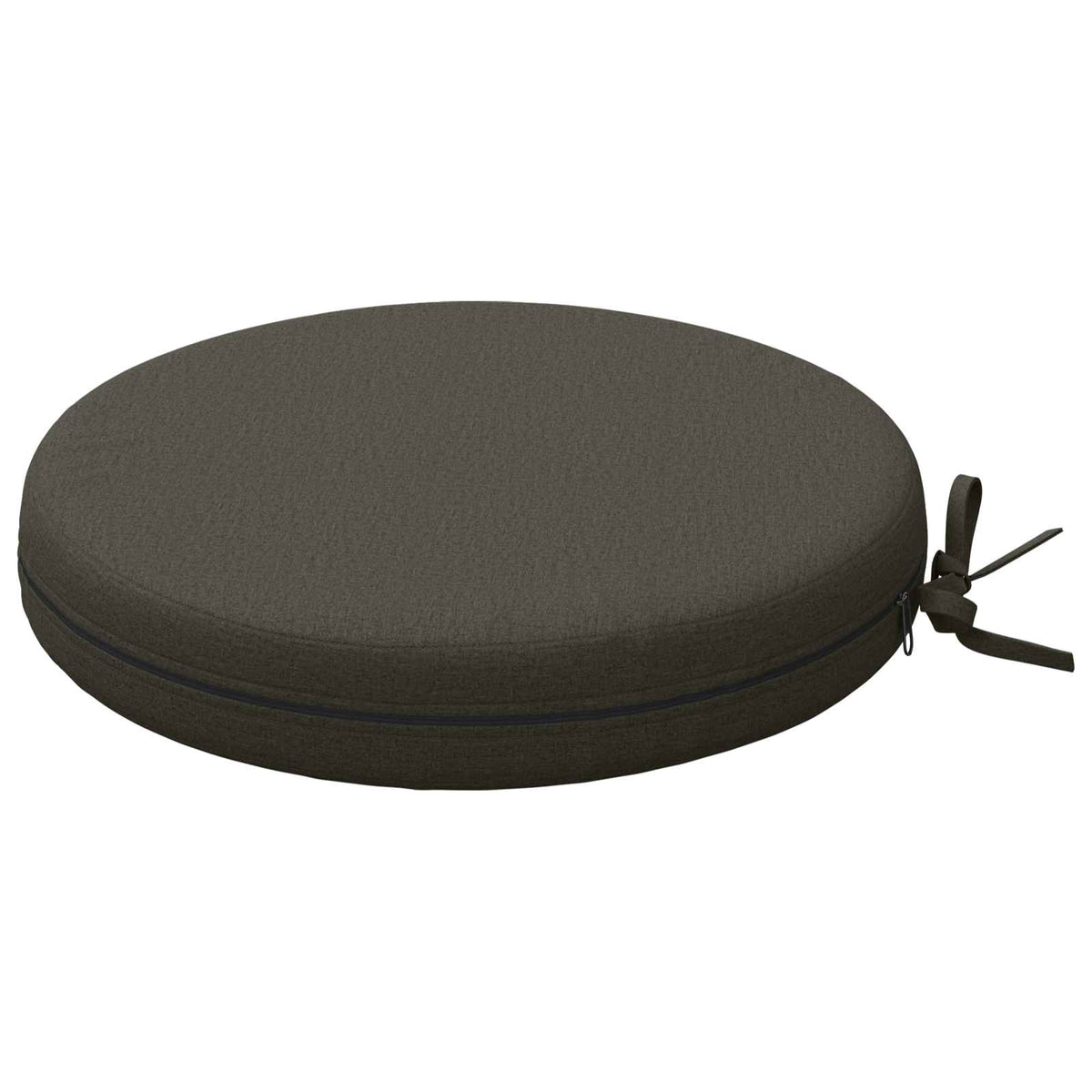 Seat Cushions SOEST 4 pcs 100% Polyester Anthracite Ø 40 x 7 cm