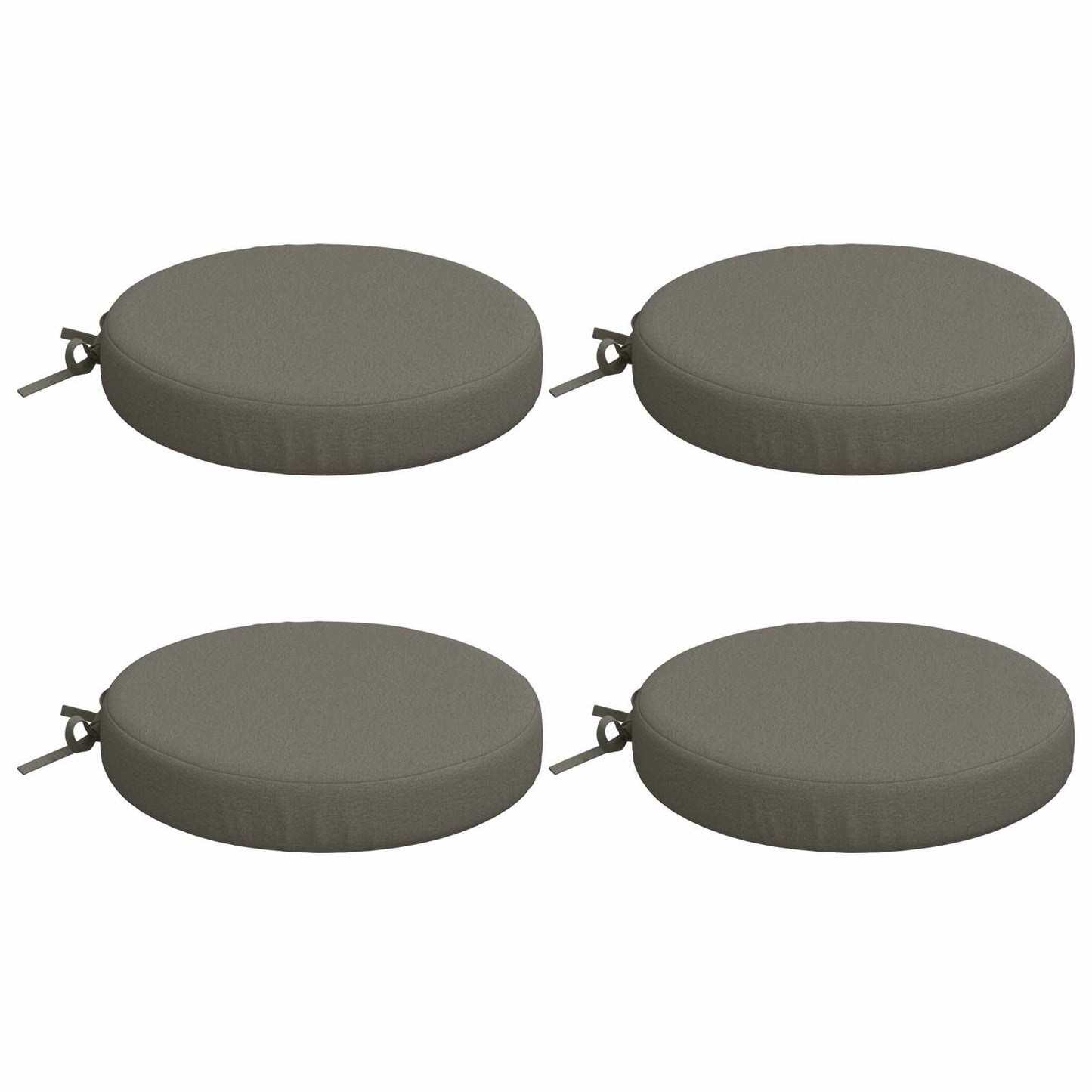4-Piece Seat Cushions SOEST 4 pcs 100% Polyester Grey