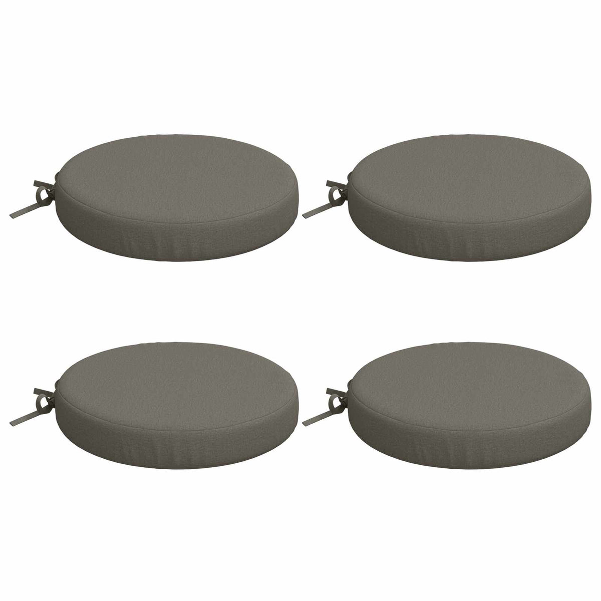 4-Piece Seat Cushions SOEST 4 pcs 100% Polyester Grey