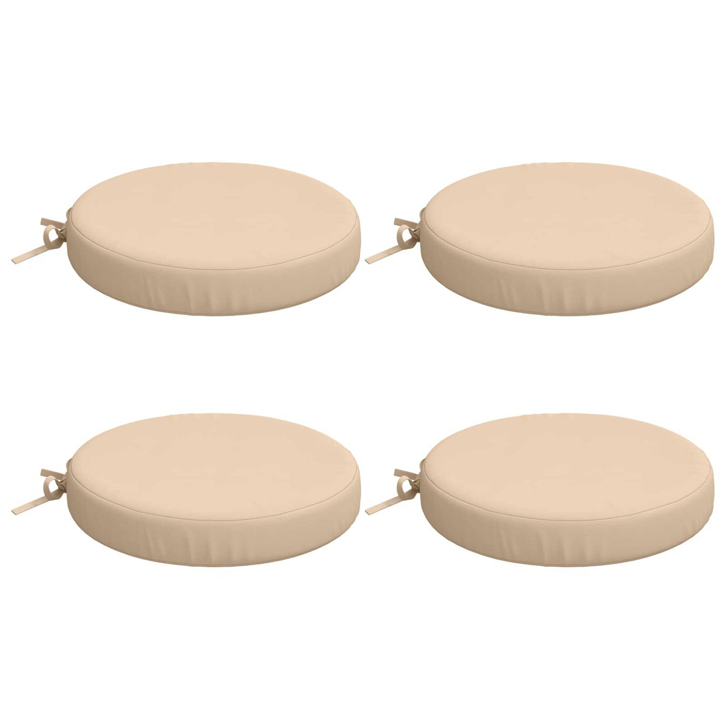 4-Piece Seat Cushions SOEST 4 pcs 100% Polyester Cream