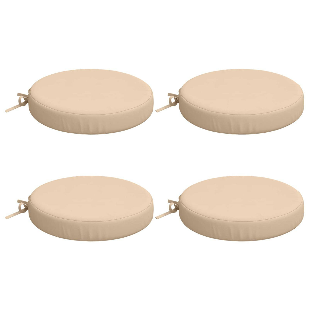 4-Piece Seat Cushions SOEST 4 pcs 100% Polyester Cream