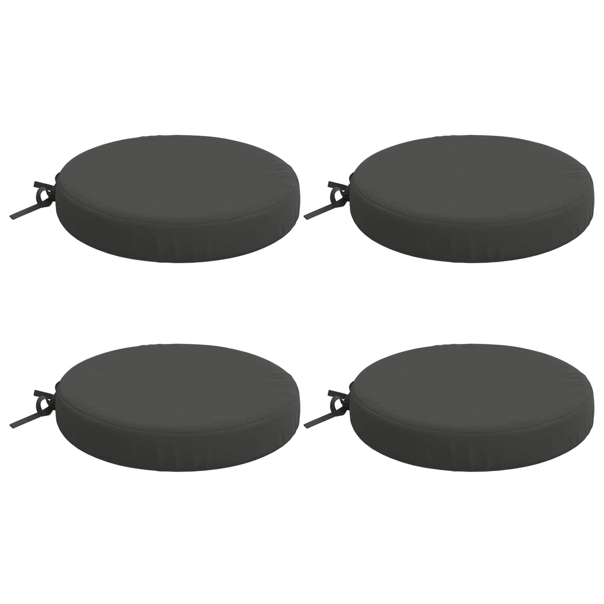 4-Piece Seat Cushions SOEST 4 pcs 100% Polyester Anthracite