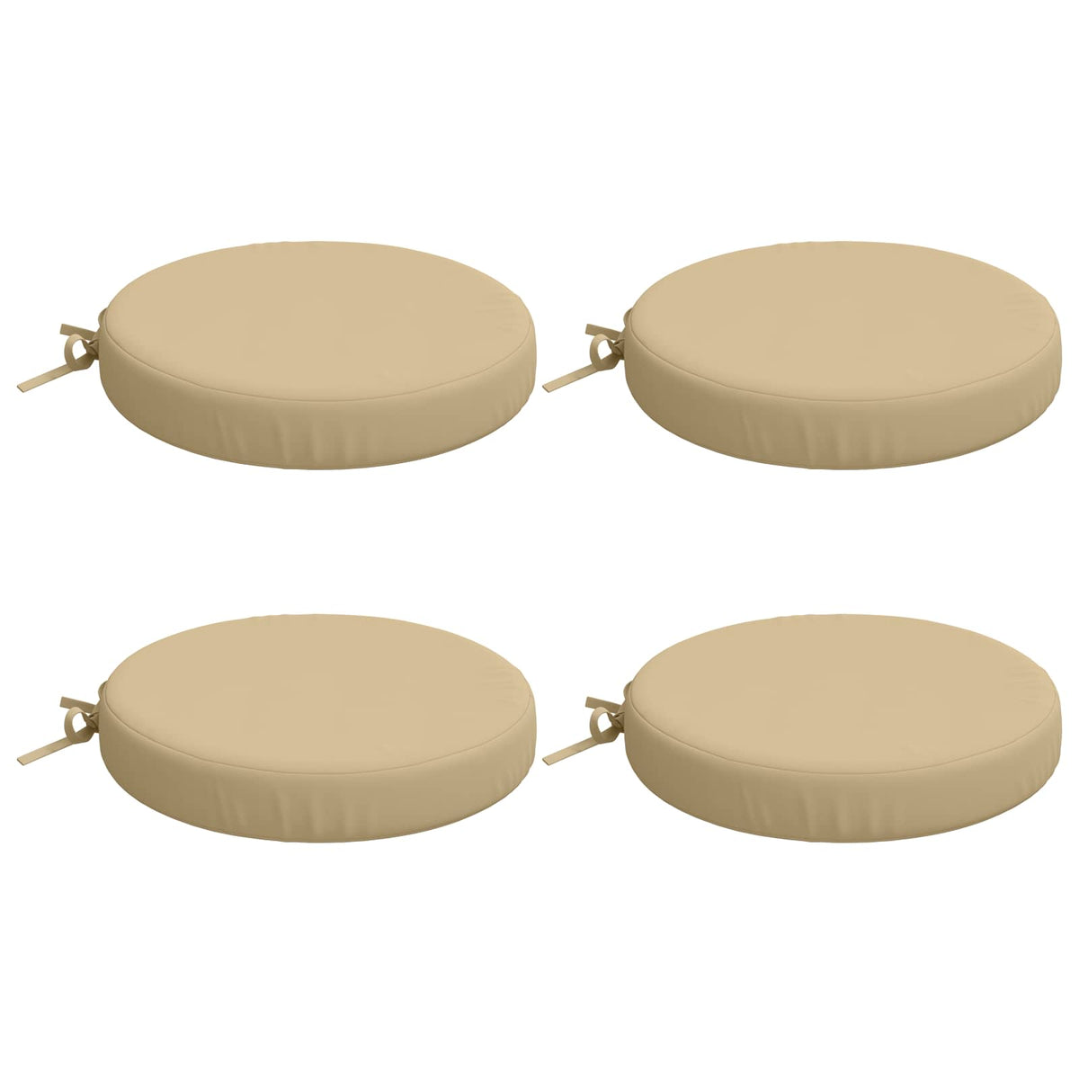4-Piece Seat Cushions SOEST 4 pcs 100% Polyester Beige
