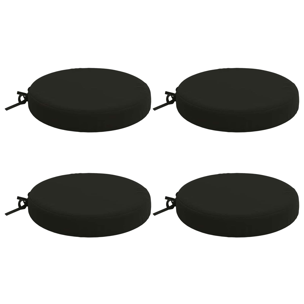 4-Piece Seat Cushions SOEST 4 pcs 100% Polyester Black