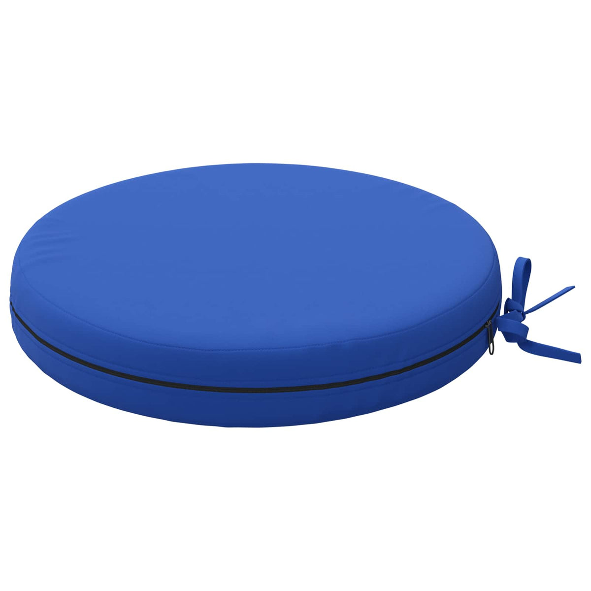 Seat Cushions SOEST 4 pcs 100% Polyester Royal Blue Ø 40 x 7 cm