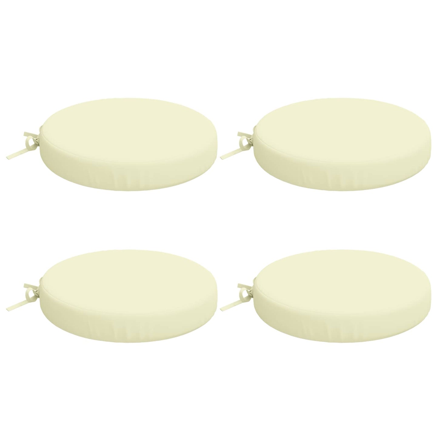 4-Piece Seat Cushions SOEST 4 pcs 100% Polyester Cream