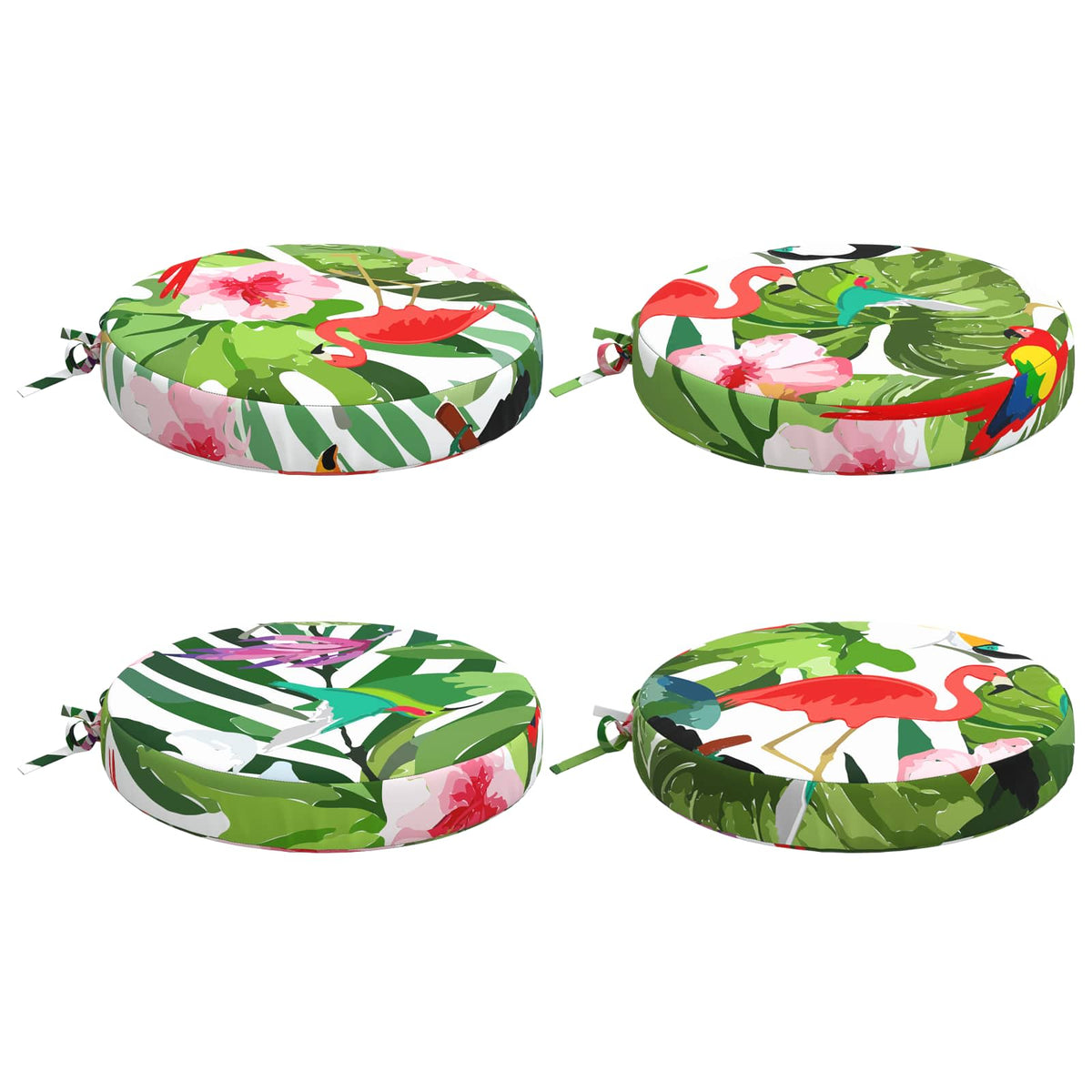 Seat Cushions SOEST 4 pcs 100% Polyester Multicolour
