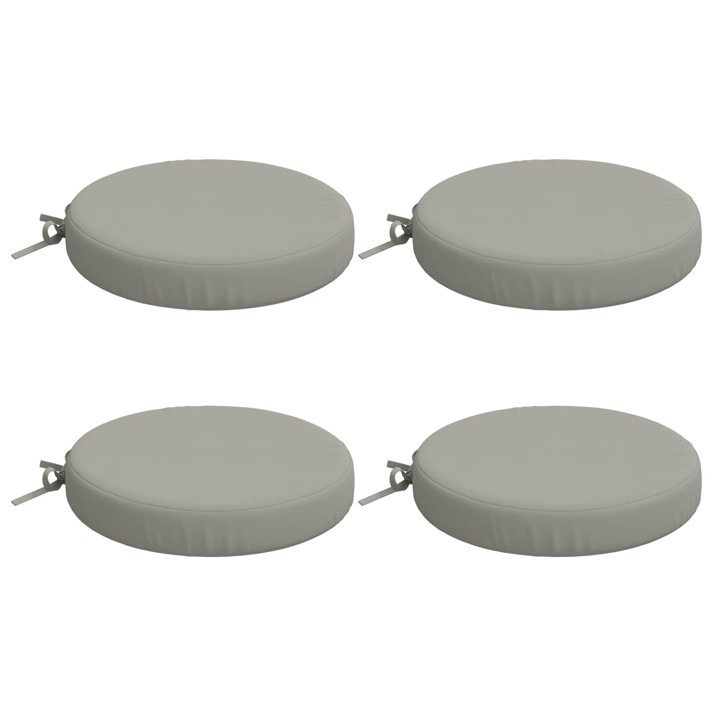 4-Piece Seat Cushions SOEST 4 pcs 100% Polyester Grey