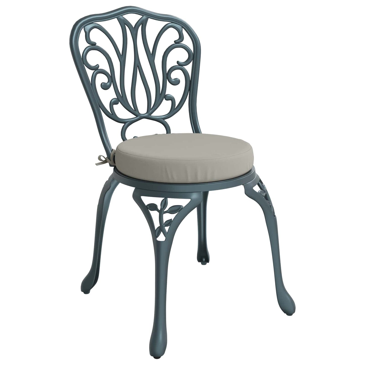 4-Piece Seat Cushions SOEST 4 pcs 100% Polyester Grey