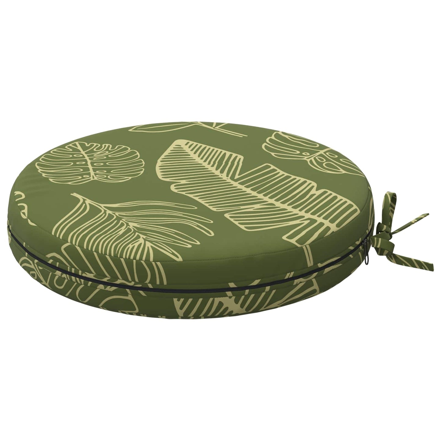 4-Piece Seat Cushions SOEST 4 pcs 100% Polyester Leaf Design