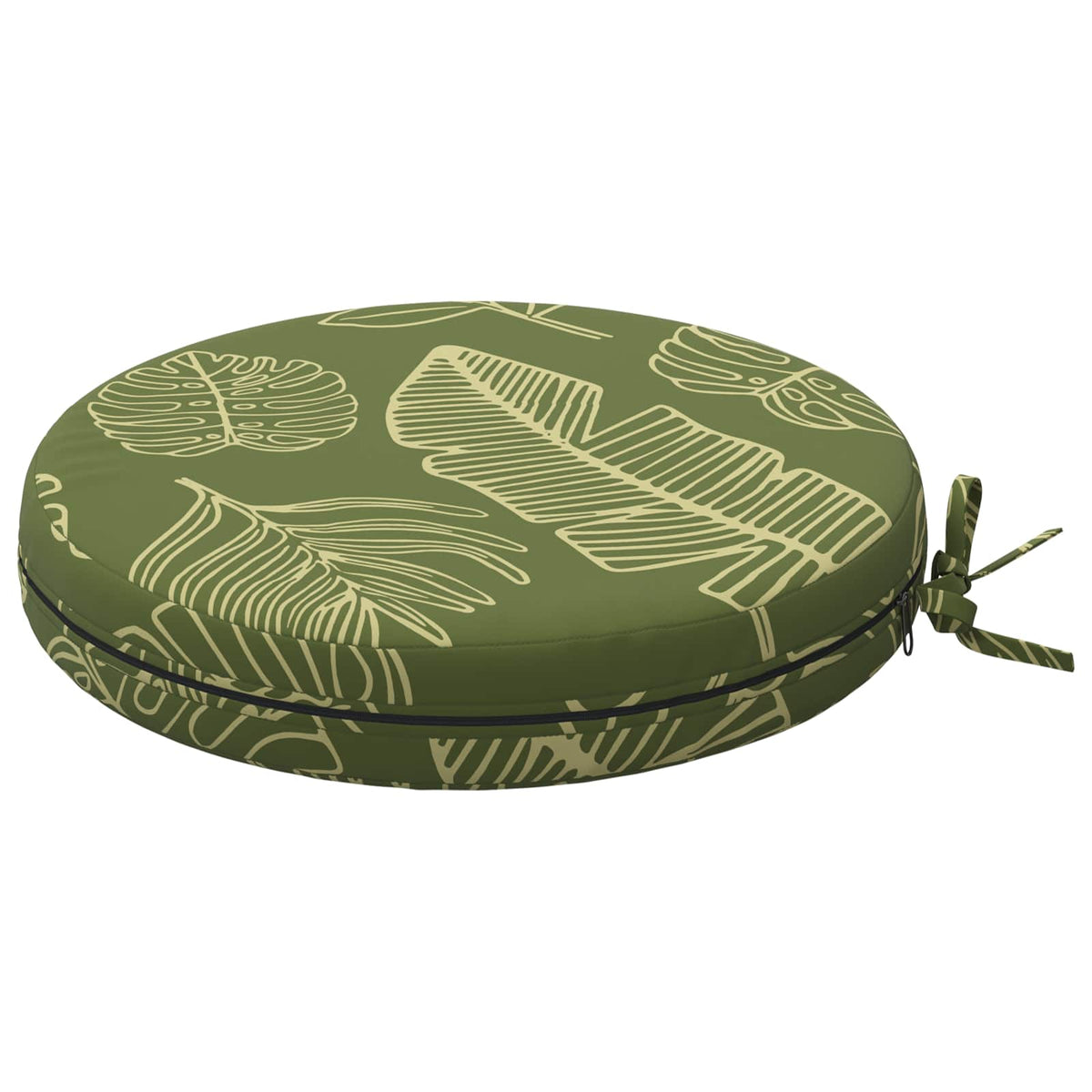 Seat Cushions SOEST 4 pcs 100% Polyester Leaf Design