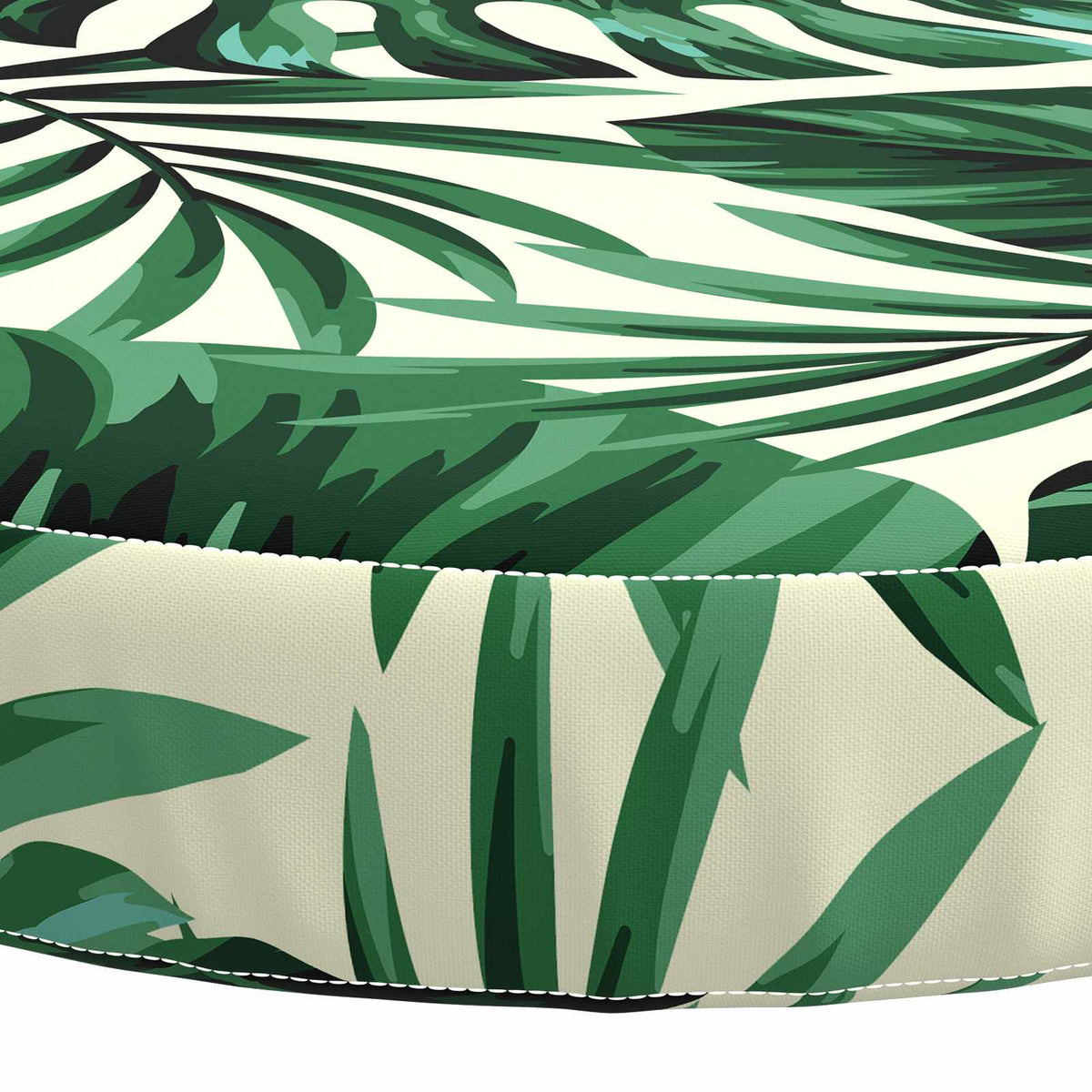 Seat Cushions SOEST 4 pcs 100% Polyester Leaf Pattern