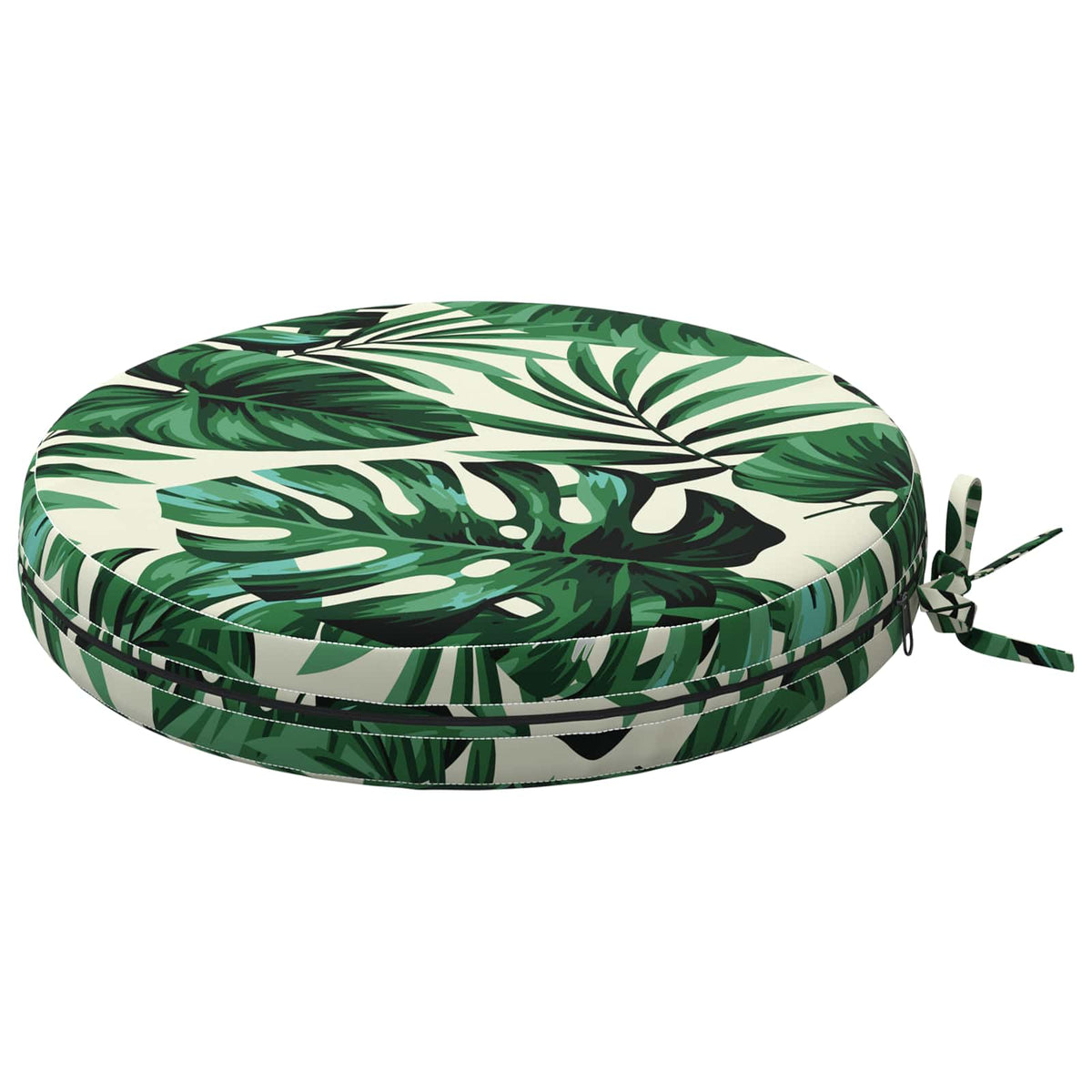 4-Piece Seat Cushions SOEST 4 pcs 100% Polyester Leaf Pattern