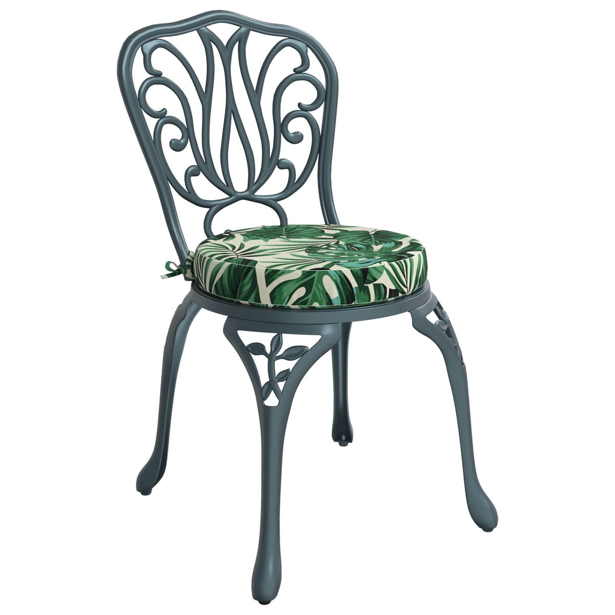 Seat Cushions SOEST 4 pcs 100% Polyester Leaf Pattern