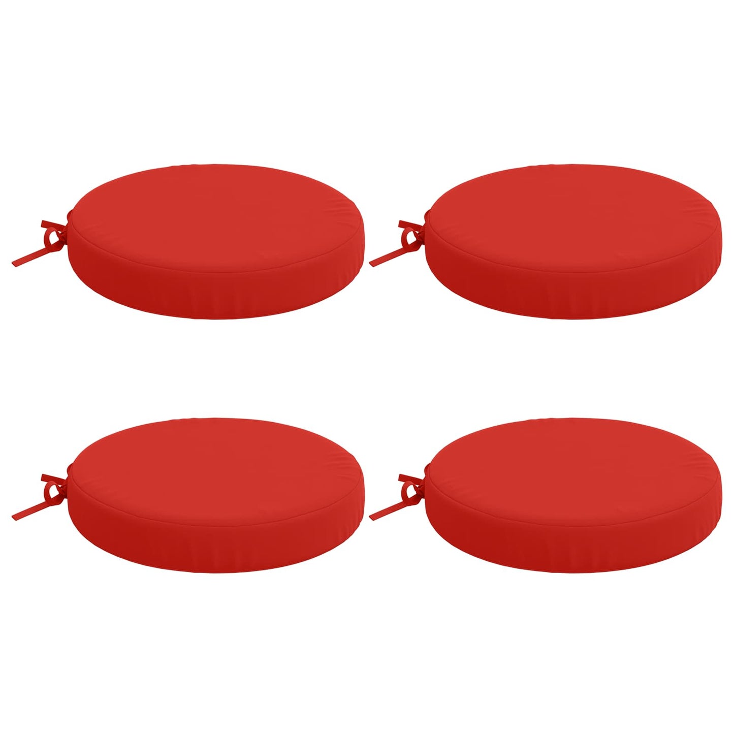 4-Piece Seat Cushions SOEST 4 pcs 100% Polyester Red